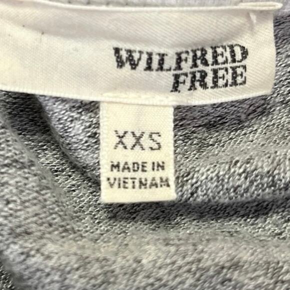 Aritzia Wilfred Izadora Gray Asymmetric Sleeveless Wrap Bodycon Mini Dress XXS - Picture 4 of 5